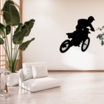 Biker metal wall art 5 , sports passion, race